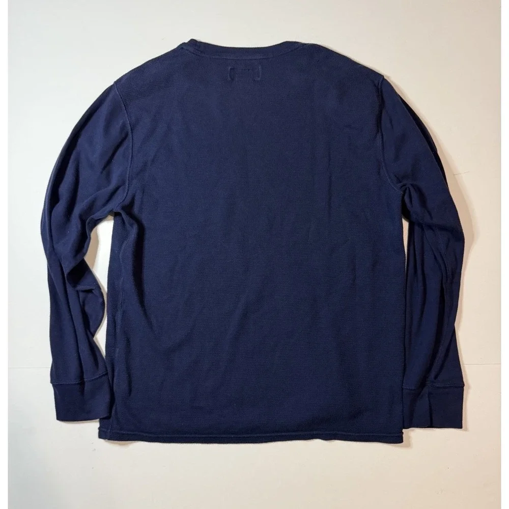 Polo Ralph Lauren Waffle Knit Thermal Sleepwear Navy Men's Size Large